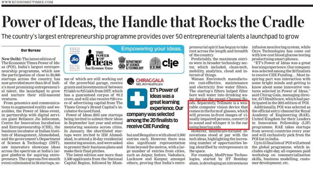 Economic Times - Tellmate